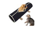Bundera Kedi Tüneli Siyah Evcil Hayvan Oyuncağı Ponpon Toplu Oyuncak Yavru Yetişkin Kedi Oyun Evi Tünel