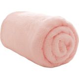 Bundera Nomi Bebek Battaniyesi Yeni Doğan Bebek Beşik Puset Kundak Peluş Battaniye 100X120 cm - 100 x 120 cm - Pembe