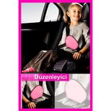 Bundera Plus+ Çocuk Pembe Emniyet Kemeri Düzenleyici Oto Emniyet Kemeri Tutucu Emniyet Kemeri Tutucu Kılıf