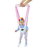 Bundera Rita Bebek El Yürüteci Hoppala Pratik Güvenli Bebek Yürüme Yardımcısı Askılı Çocuk Yürüteç (Pembe)