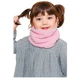 Bundera Stole Çocuk Peluş Boyunluk Atkı Kaşkol Rüzgar Geçirmez Polar Boyunluk Şalı (Pembe)