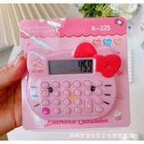 Bundle Island Hello Kitty Küçük Boy Hesap Makinesi - Pembe