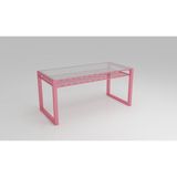 Bunelan Gercelan Çalışma Masası - 130 x 65 x 75h - Pembe