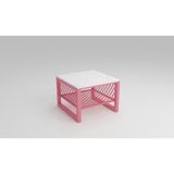 Bunelan Germelan Kare Orta Sehpa - Pembe