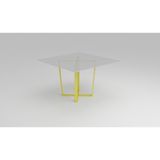 Bunelan Gralan Kare Yemek Masası - Sarı - 120 x 120 x 73