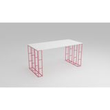 Bunelan Kafelan Çalışma Masası - 130 x 65 x 73h - Pembe