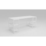 Bunelan Karaflan Çalışma Masası - 150x65x75h - Beyaz