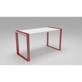 Bunelan Karolan Çalışma Masası - 130 x 65 x 73h - Kırmızı