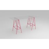 Bunelan Trilan Çalışma Masası L - 180x75x73 - Pembe