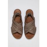 Buneo Shoes 01WU3005 Gümüş Deri Kadın Sandalet