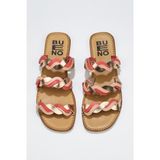 Buneo Shoes 01WU3416 Pudra Multi Deri Kadın Sandalet