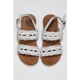 Buneo Shoes 01WU4252 Beyaz Deri Kadın Sandalet