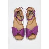 Buneo Shoes 01WU5206 Lila Deri Kadın Sandalet
