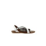 Buneo Shoes 01WU7400 Beyaz Deri Kadın Sandalet