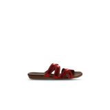 Buneo Shoes 01WU7424 Kırmızı Parlak Deri Kadın Sandalet