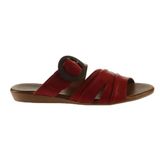 Buneo Shoes 01WU7438 Kırmızı Deri Kadın Sandalet