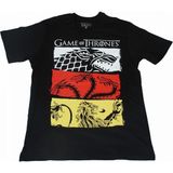 Bunlardan İstiyorum Game Of Thrones House Crest Tişört Siyah