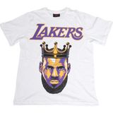 Bunlardan İstiyorum Nba Lakers Tişört Beyaz - XL