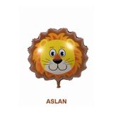 Bunloon Aslan Hayvan Figürlü Folyo Balon Doğum Günü Parti Süsleme