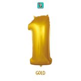 Bunloon Gold Renk 1 Rakam Folyo Balon 76 cm Doğum Günü Parti Süsleme