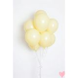 Bunloon Makaron Sarı Balon 20 Adet Doğum Günü Parti Süsleme