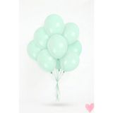 Bunloon Makaron Yeşil Balon 10 Adet 11 İnç Parti Süsleme