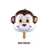 Bunloon Maymun Hayvan Figürlü Folyo Balon Doğum Günü Parti Süsleme