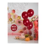 Bunloon Metalik Bordo Balon – Lüks ve Derin Tonlu Parti Süsleme Balonu