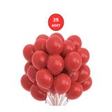 Bunloon Pastel Kırmızı 25 Adet Balon Seti Doğum Günü Parti ve Organizasyon Süslemesi