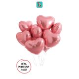 Bunloon Pembe Kalp Folyo Balon Doğum Günü Parti Süsleme