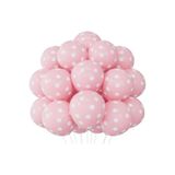 Bunloon Pembe Puantiyeli Balon 5 Adet Doğum Günü Parti Süsleme