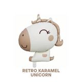 Bunloon Retro Karamel Unicorn Folyo Balon Doğum Günü Parti Süsleme