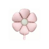 Bunloon Retro Pembe Papatya Folyo Balon Çiçek Figürlü Tasarım Doğum Günü Parti Süsleme