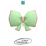 Bunloon Retro Yeşil Fiyonk Figürlü Folyo Balon 92×58,5 cm Doğum Günü Parti Süsleme