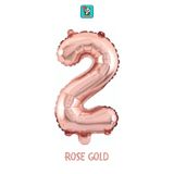 Bunloon Rose Gold Renk 2 Rakam Folyo Balon 76 cm Doğum Günü Parti Süsleme