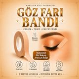 Bunny Buggs™ Göz Farı Bandı Eyeliner Bandı Makyaj Bandı Kaş Kontür Şekillendirici 2'li Set 1,25 cm x 9 m - ten