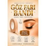 bunny buggs ™Göz Farı Bandı Eyeliner Bandı Makyaj Bandı Kaş Kontür Şekillendirici 2'li Set 1,25 cm x 9 m