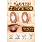 bunny buggs ™Göz Farı Bandı Eyeliner Bandı Makyaj Bandı Kaş Kontür Şekillendirici 2'li Set 1,25 cm x 9 m