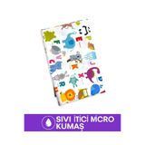 Bunnybons Alfabe Sıvı Geçirmez Micro Kumaş ( YENİLENDİ ) Aktivite Yer/MasaÖrtüsü,Beslenme,Oyun,Boyama Örtüsü