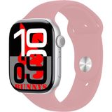Bunnys Apple iPhone 14 Pro Uyumlu Tozpembe Akıllı Saat WATCH10 2025 Hediyeli Amoled Ekran - Pudra - 46 mm