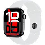 Bunnys Apple iPhone 14 Uyumlu Beyaz Akıllı Saat WATCH10 2025 Hediyeli Amoled Ekran - 46 mm