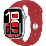 Bunnys Apple iPhone 8 Uyumlu Kırmızı Akıllı Saat WATCH10 2025 Hediyeli Amoled Ekran - 46 mm