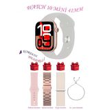 Bunnys Huawei Honor Uyumlu Taş Akıllı Saat Watch 10 Mini Kordon Hediyeli Amoled Ekran 41Mm