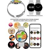 Bunnys İphone 14 Uyumlu Su Geçirmez Akıllı Saat Metal Kordon Amoled Ekran 1.43 İnç