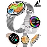Bunnys İphone 16 Uyumlu Su Geçirmez Akıllı Saat Metal Kordon Amoled Ekran 1.43 İnç