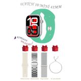 Bunnys Redmi Note 10 Uyumlu Su Yeşili Akıllı Saat Watch 10 Mini Kordon Hediyeli Amoled Ekran 41Mm