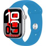 Bunnys Samsung Galaxy A10 Uyumlu Açık Mavi Akıllı Saat WATCH10 2025 Hediyeli Amoled Ekran - 46 mm