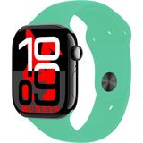 Bunnys Samsung Galaxy A10 Uyumlu Su Yeşili Akıllı Saat WATCH10 2025 Hediyeli Amoled Ekran - 46 mm