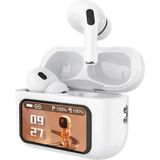 Bunnys Xiaomi 12 Uyumlu Airpods Pro Ekranlı Bluetooth Kulaklık – Dokunmatik Ekran – Kablosuz - Beyaz