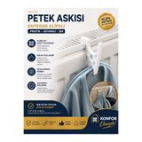 BUNUVER Petek Askısı Entegre Klipsli Radyatör Askısı Çamaşır Kurutma Askısı Havlu Askılığı Çok Amaçlı Pratik ( 1 ADET )